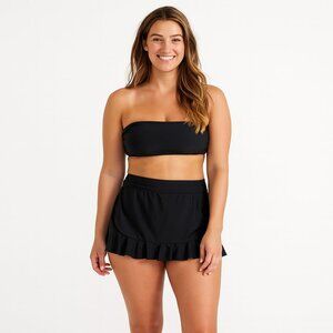 Peter Nygard Black Swim Skirt Size 14 New Bottoms Modest Fit Flowy Coverage NWT